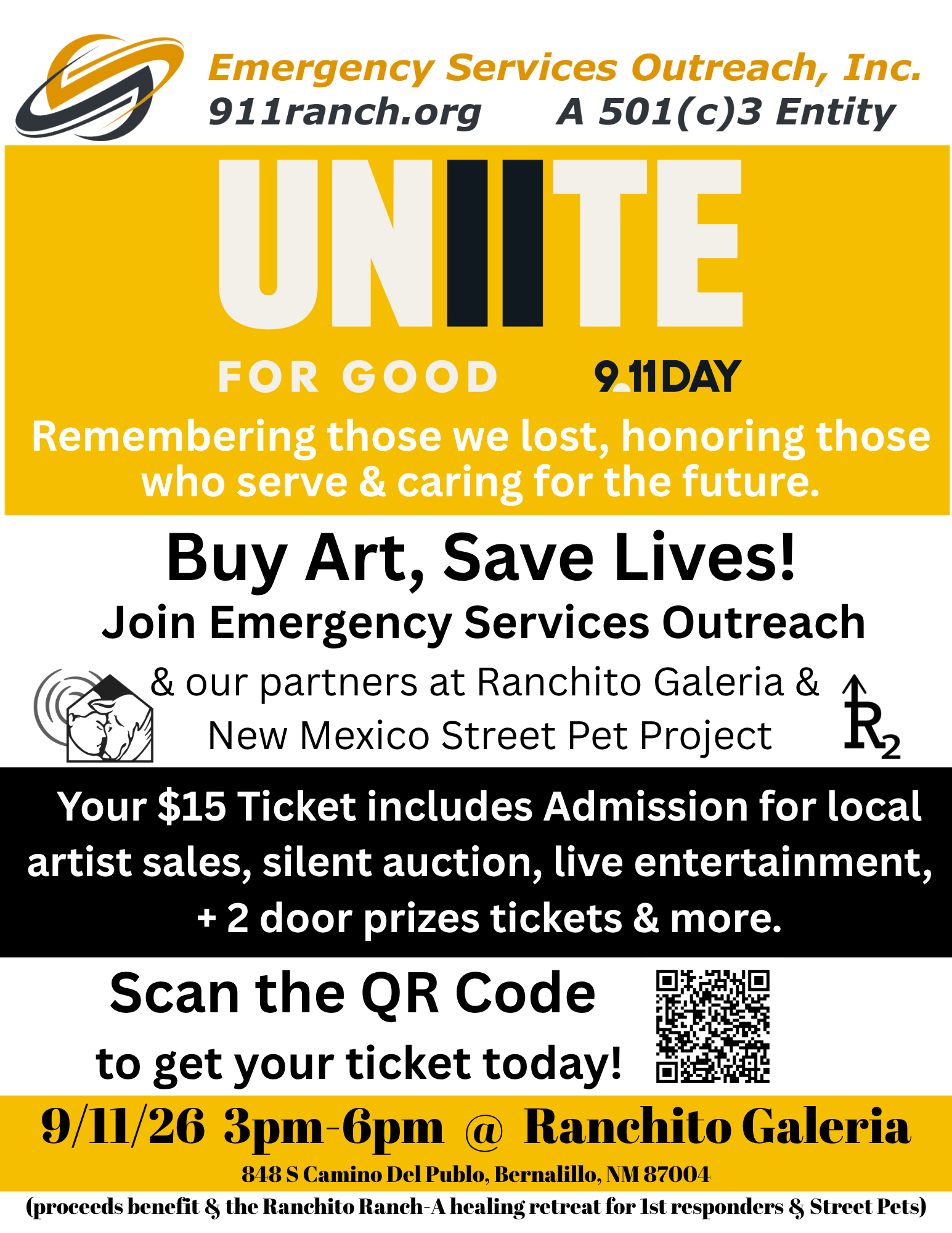 9.11 Day of Service & Remembrance - Art Saves Lives