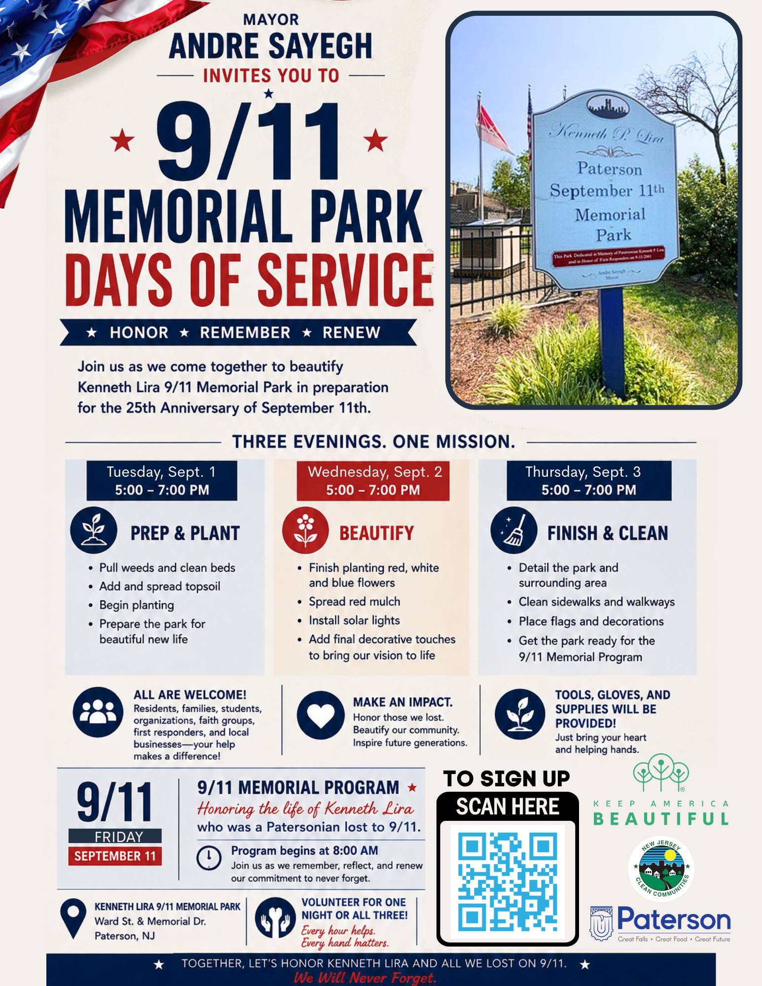 9/11 Memorial Park Days of Service (Day 3)