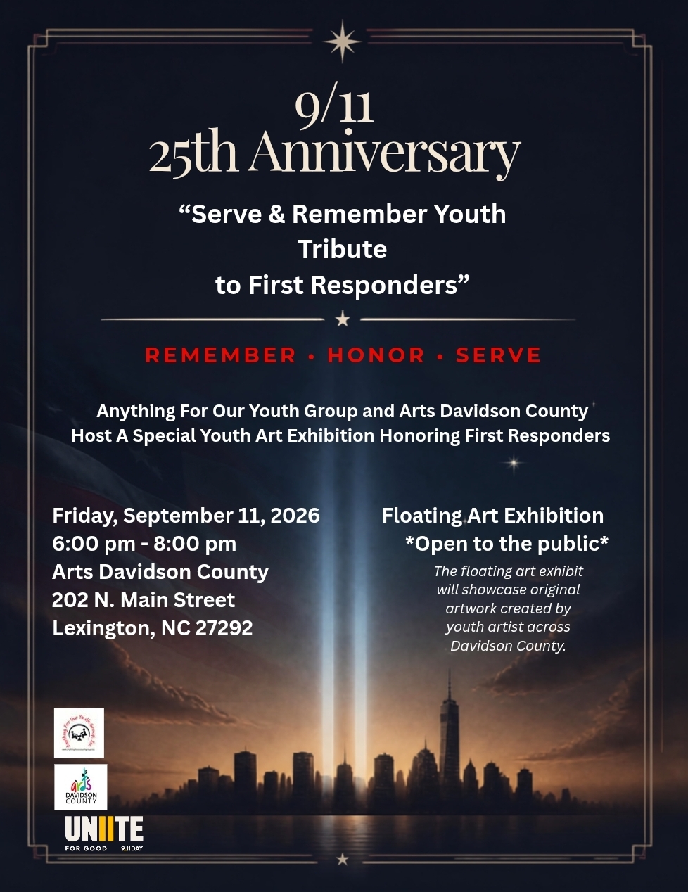 Serve & Remember: 25th Anniversary Youth Tribute to First Responders